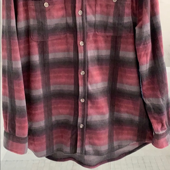 New Kolby Mens flannel plaid Button Up - Picture 3 of 8